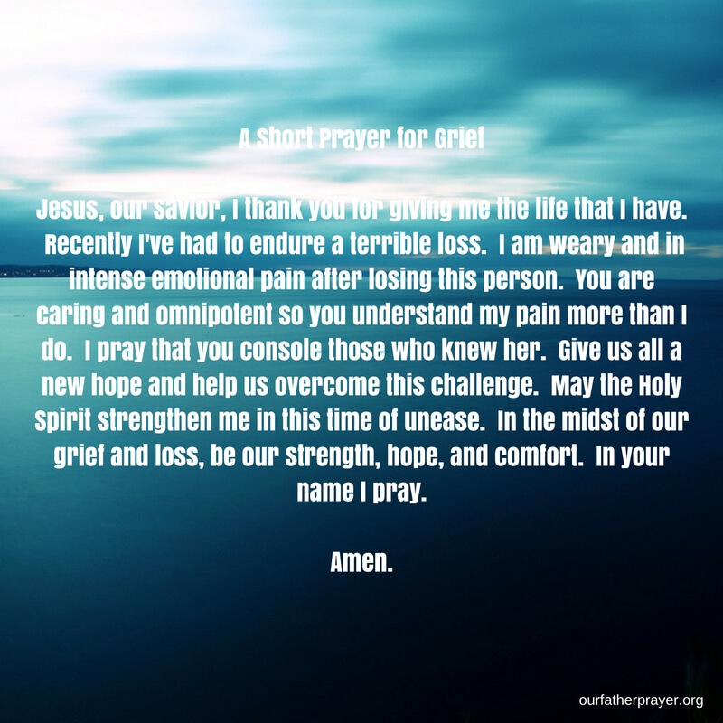 prayer for mourning a loss
