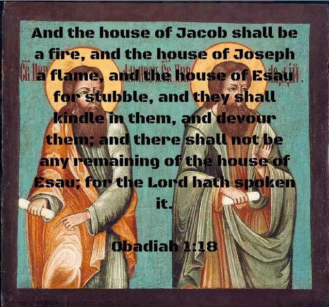 who was Obadiah in the bible Obadiah 1:18