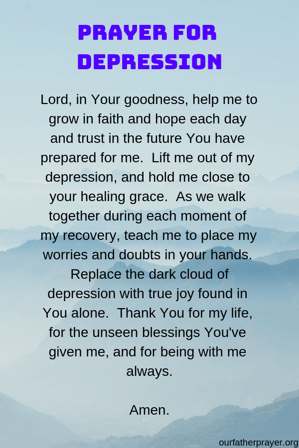 prayer for depression