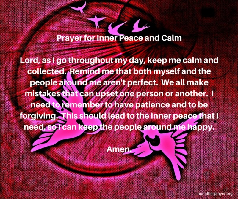 Prayer for Inner Peace and Calm ⋆ Our Father Prayer - ourfatherprayer.org