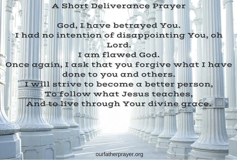 A Short Deliverance Prayer