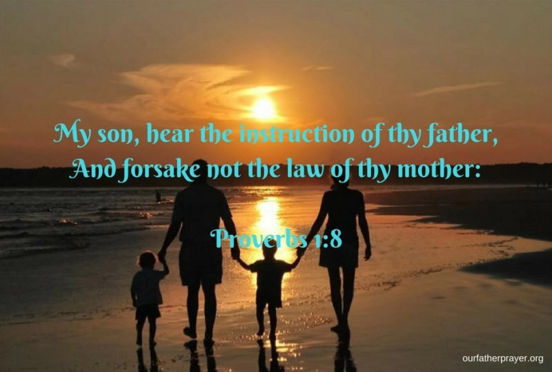 Bible Verses About Family ⋆ Our Father Prayer - Christians United in Faith